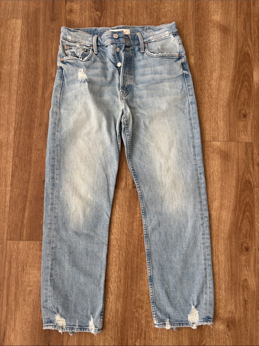 Light Blue Distressed Mother Superior Tomcat Jeans size 29